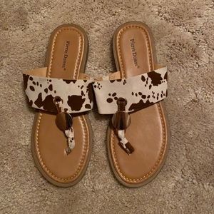 Cowhide slippers, very good condition